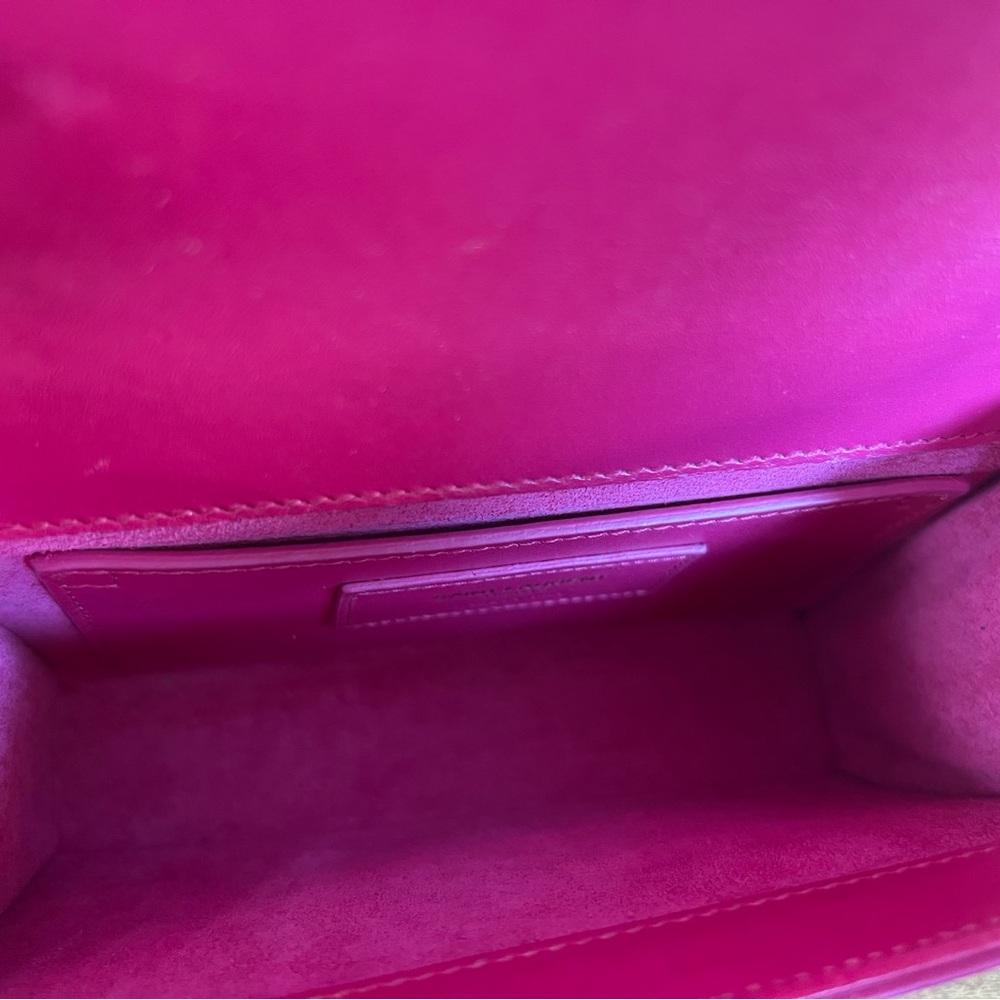 YSL Fuchsia Tassel Two way chain crossbody small bag - Picture 14 of 16